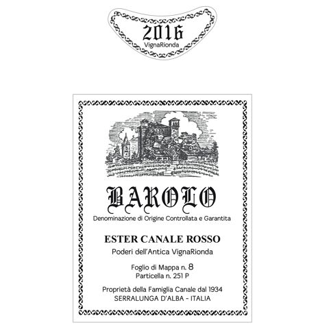 Immagine vino Giovanni Rosso, Barolo DOCG {Vigna Rionda Ester Canale} 2016