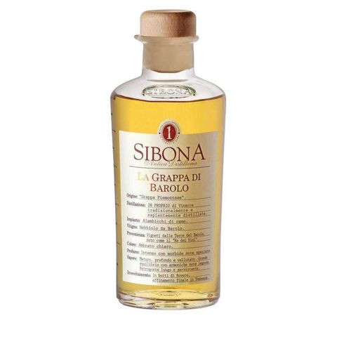 Immagine vino Sibona, Barolo DOCG Grappa mezza bottiglia